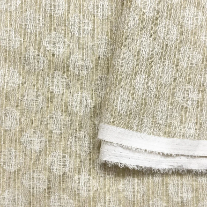 Turkish Handloom Panjabi Fabrics (Light Olive) - Image 4