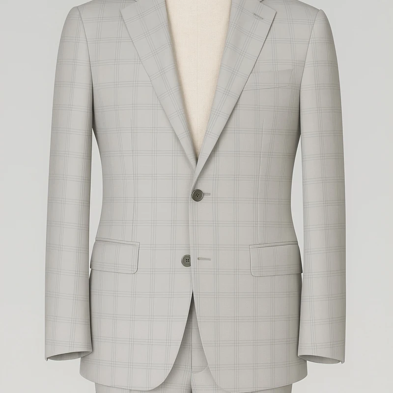 Donatella Italy Luxury TR Suiting Fabrics (Cloud Off White) - Image 4