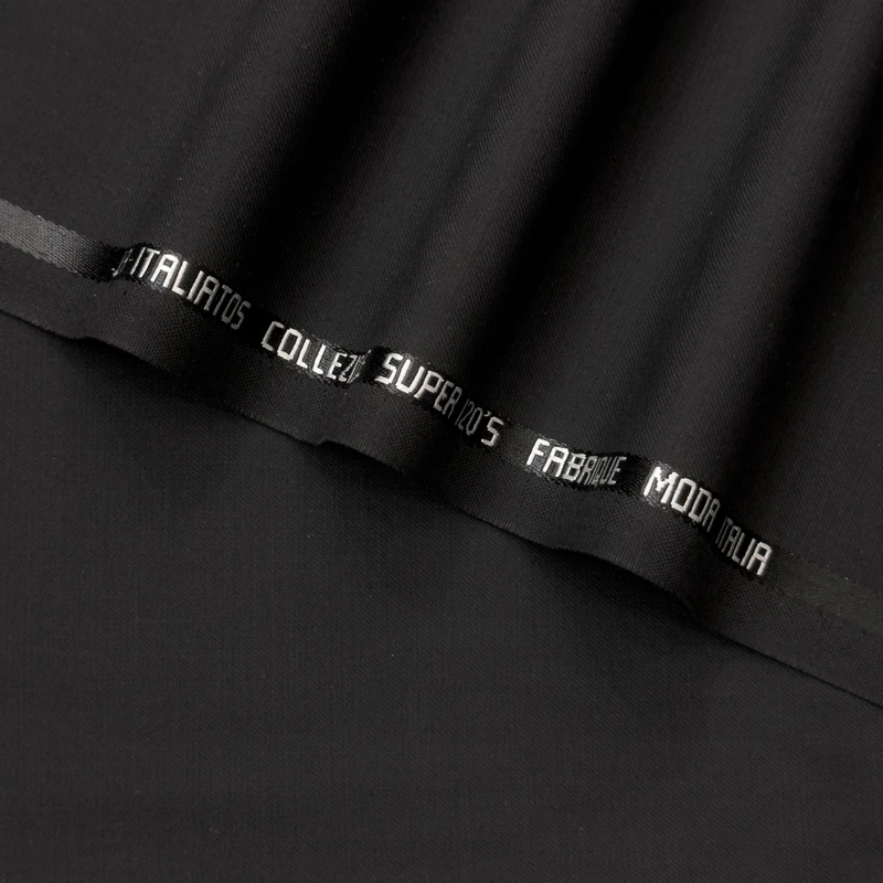 Donatella Italy 120s Suiting Matte Black