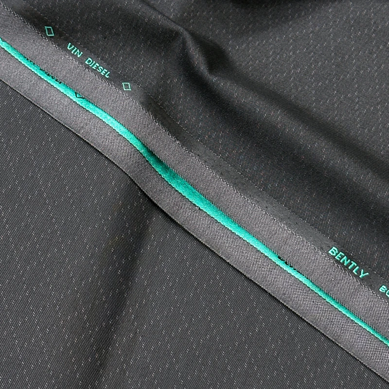 Bently Business Class 2PC Complete Suit Self Jacquard Design Party Wear Premium Dual Tone Suiting Fabrics (Deep Ash) - Image 3