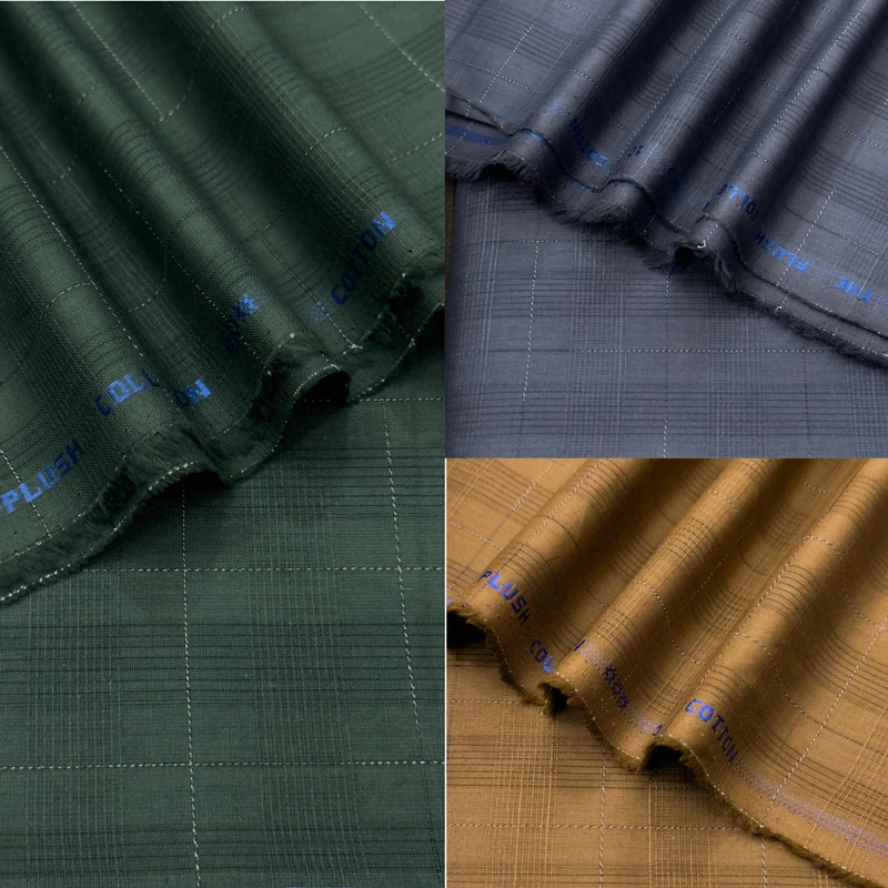 Indian Cotton Premium Panjabi Fabrics (Deep Colours)