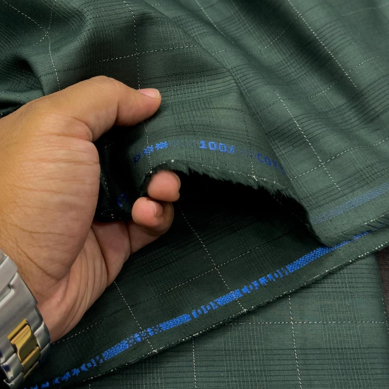 Indian Cotton Premium Panjabi Fabrics (Deep Colours) - Image 3