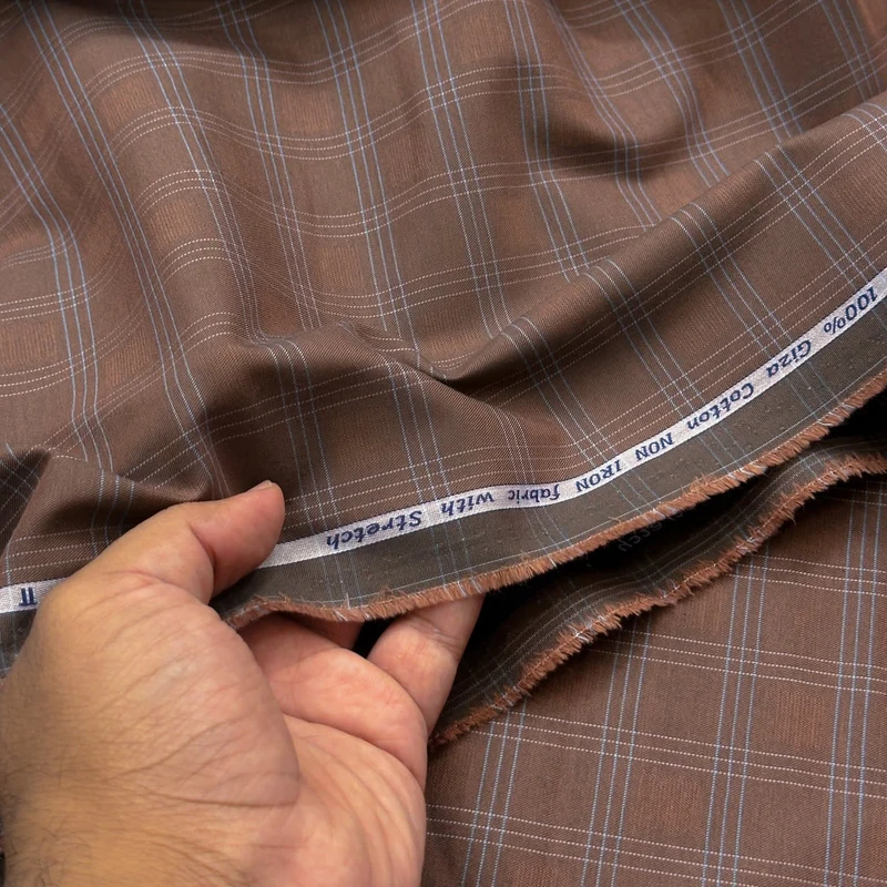 Arvind Intelli Fabrix Premium Wrinkle Resistant Stretchable Shirting Fabrics (Copper) - Image 3