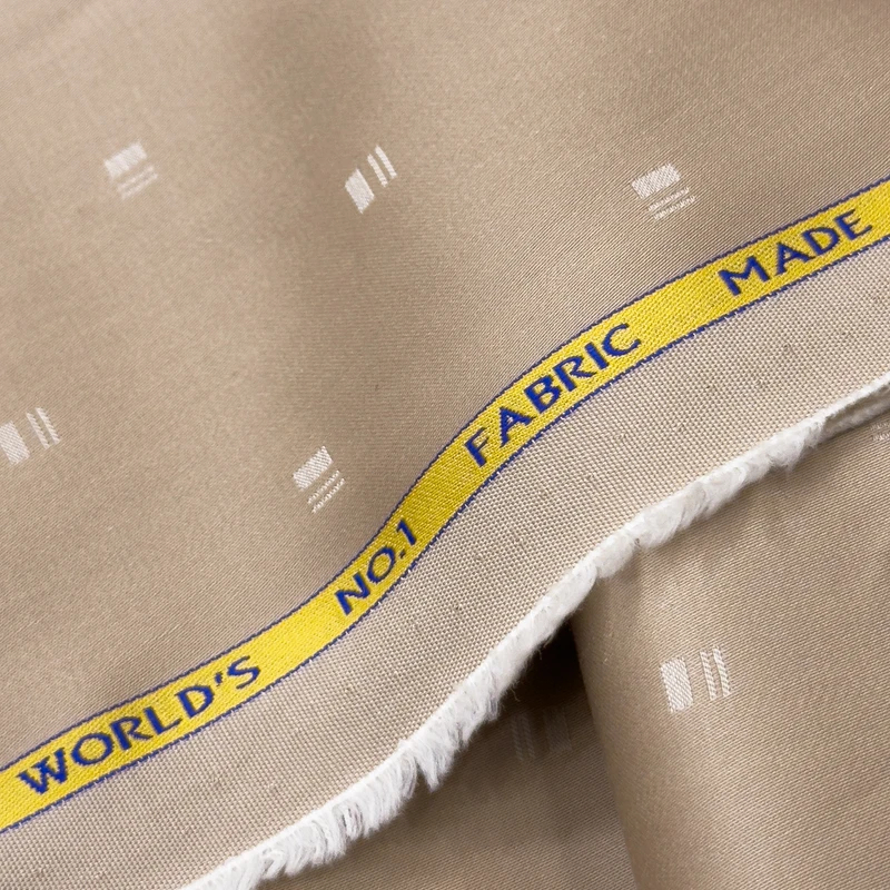Treviso by Luthai Premium Giza Cotton Shirting Fabrics (Beige)