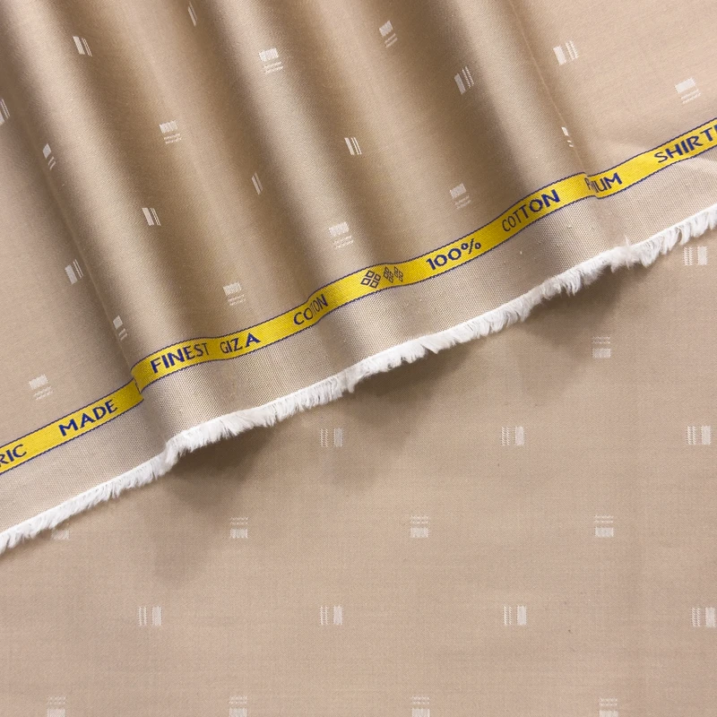 Treviso by Luthai Premium Giza Cotton Shirting Fabrics (Beige)