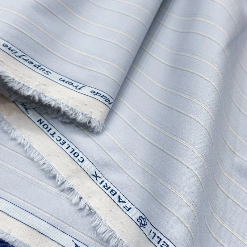 Arvind Intelli Fabrix Premium Wrinkle Resistant Stretchable Shirting Fabrics (Light Steel Blue)