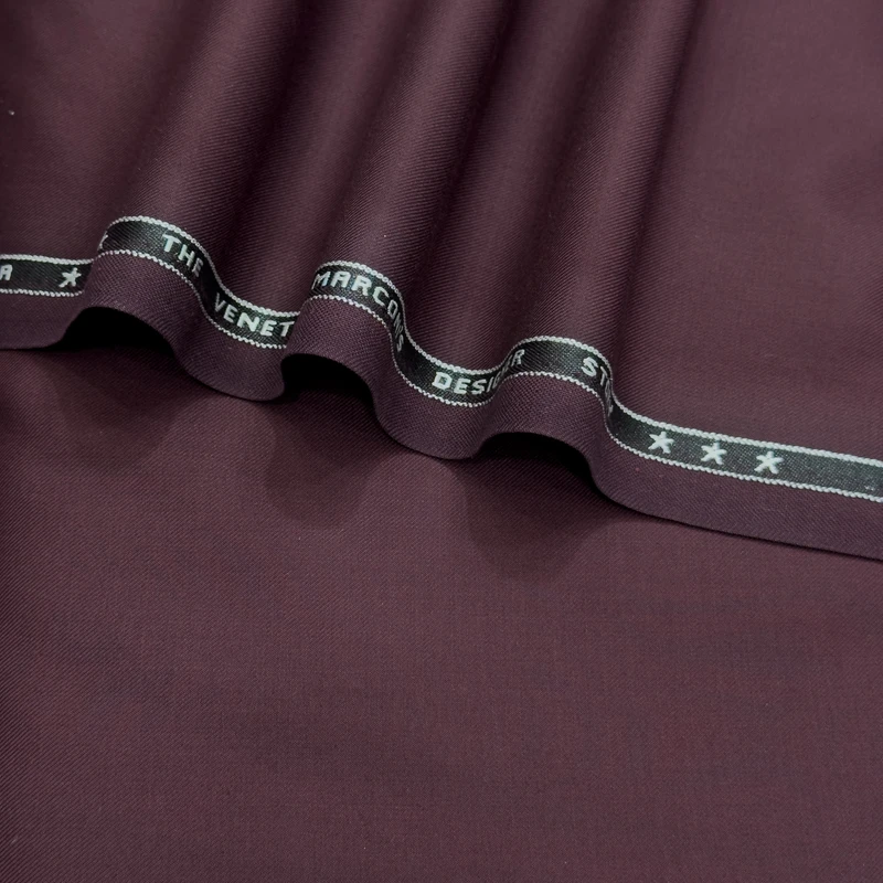 Marconi Cotton TR Italy Premium Suiting (Deep Burgundy)