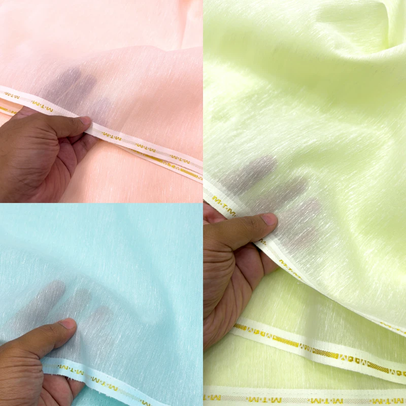 Mangalam Textile Mills MTM Tissue Panjabi Fabrics Think & Light 45inch width