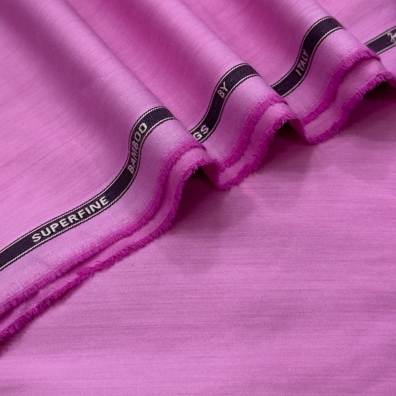 Siyaram's Cadni Bamboo Breezy Superfine Shirting(Magenta Color)