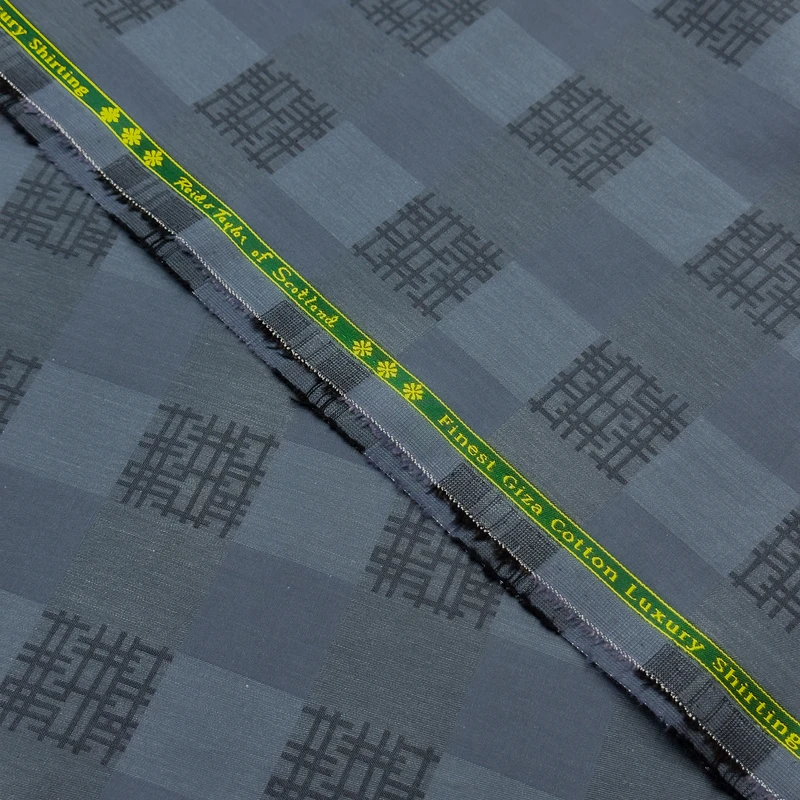 Reid and Taylor Luxury Giza Cotton Shirting Fabrics (Slate Grey) - Image 3