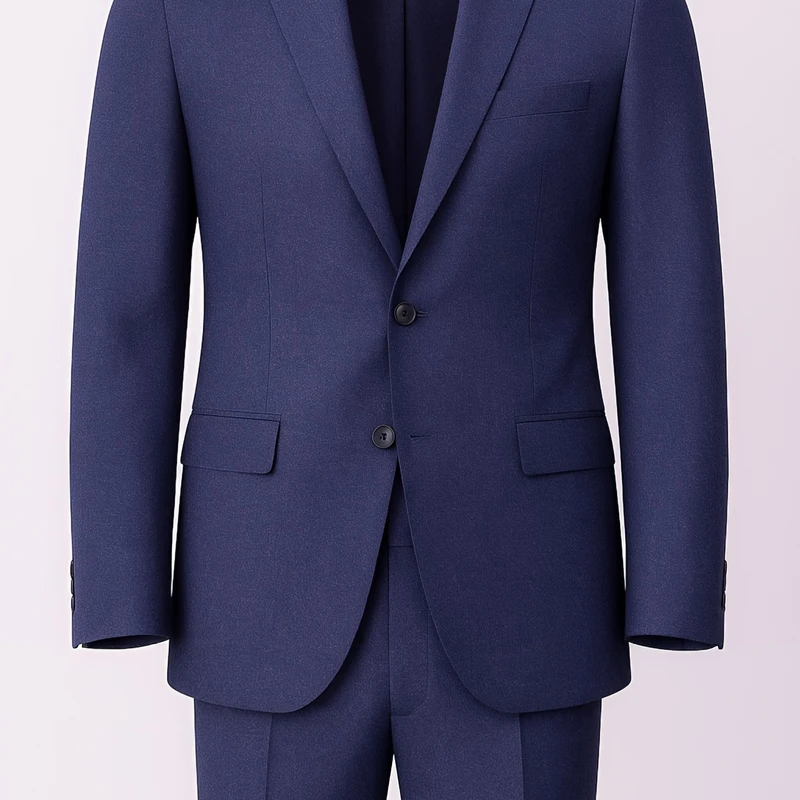 Siyaram's Marconi King Italy Finest TR Suiting (Indigo Navy) - Image 3