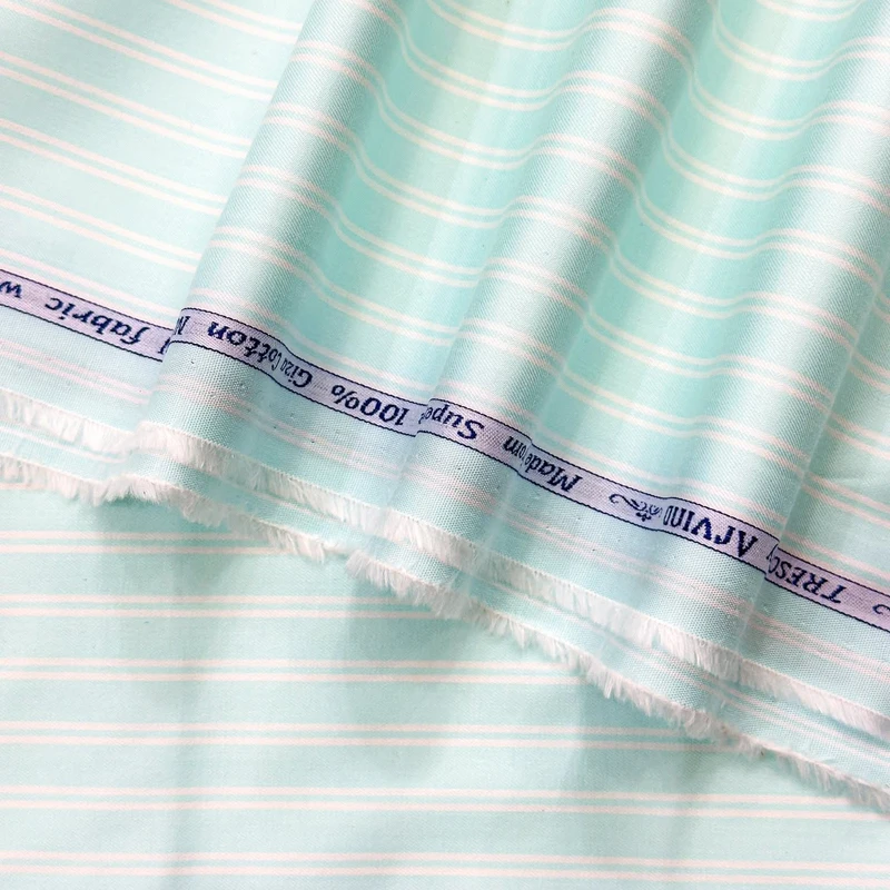 Arvind Intelli Fabrix Premium Wrinkle Resistant Stretchable Shirting Fabrics (Aqua Paste) - Image 4