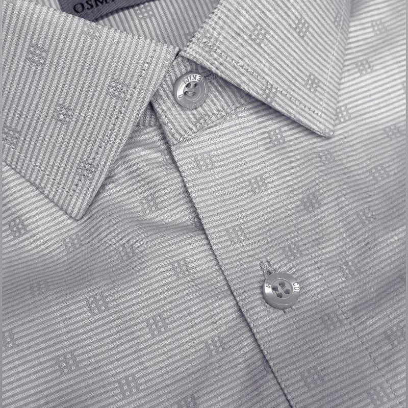 Mafatlal Premium Giza Rich Cotton Shirting Fabrics (Grey) - Image 4