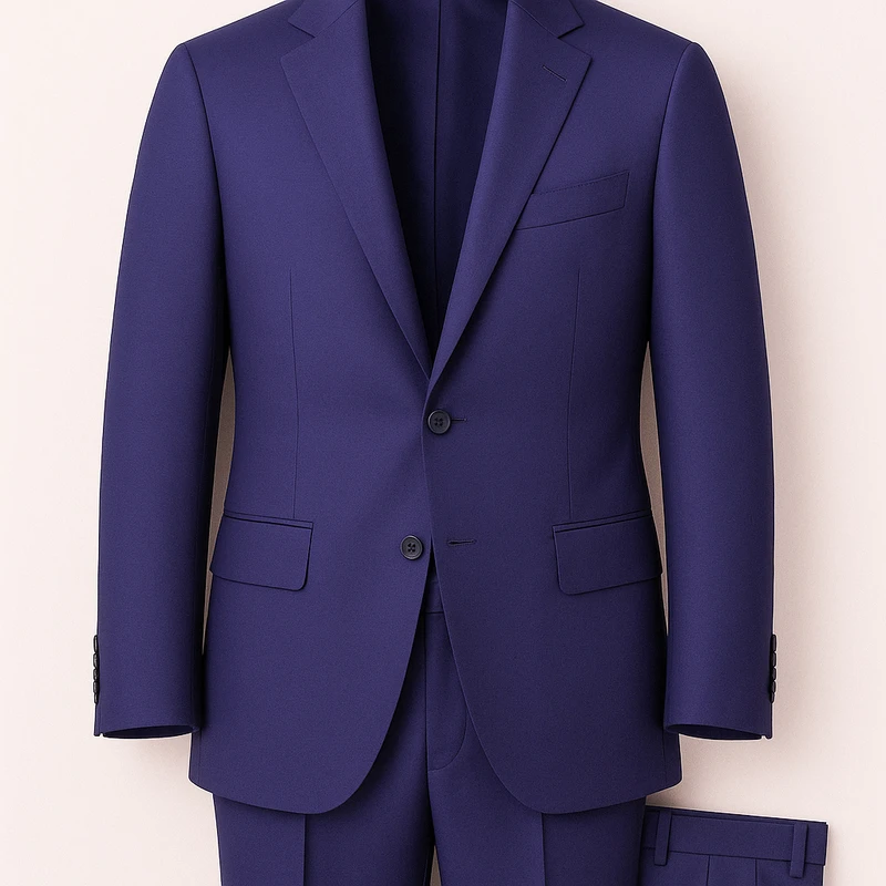 Valentini Italy Ultrafine TR suiting Fabrics (Admiral Navy) - Image 4