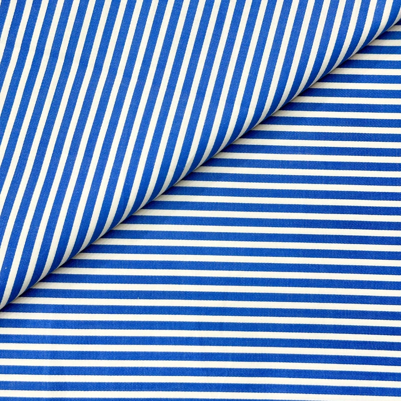 Formal Classic Stripe Navy and White Stripe Giza Cotton 100s
