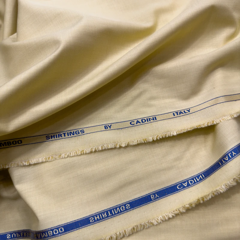Siyaram's Cadini Italy Bamboo Shirting Fabrics(Light Beige)