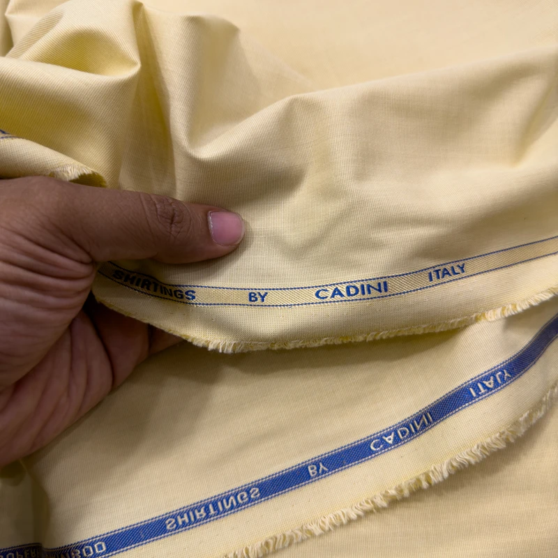 Siyaram's Cadini Italy Bamboo Shirting Fabrics(Light Beige)