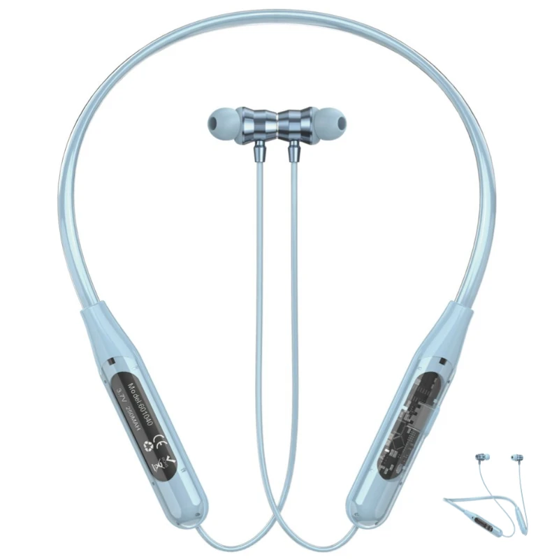 Transparent Neckband (Transparent 2) with Magnetic ON/OFF and up to 30Hrs Playtime - Image 3