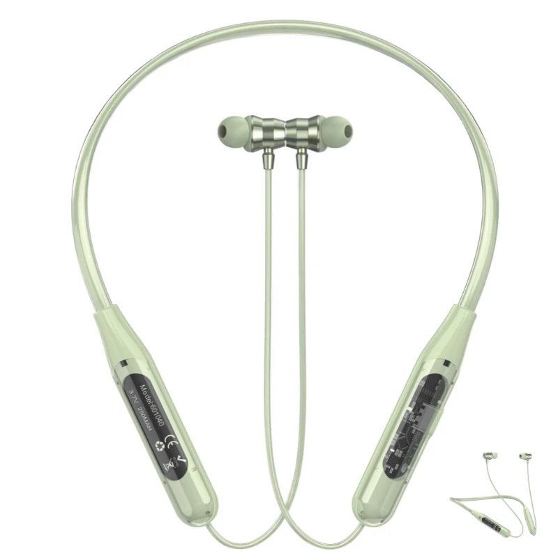 Transparent Neckband (Transparent 2) with Magnetic ON/OFF and up to 30Hrs Playtime