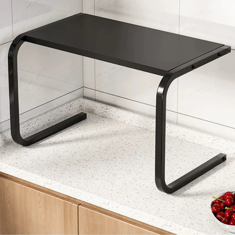 Microwave Oven Rack Multifunctional Kitchen Shelf Space Saving Storage Rack Rice Cooker Rack (56×37×41)cm Kitchen