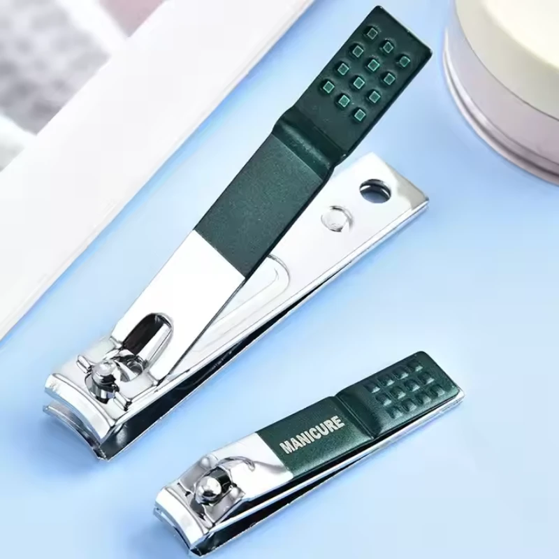 4PCS Nail Clippers Set Stainless Steel Fingernail Toenail Cutter Splash-proof Nail Scissor Manicure Tools Nail Art Accessories - Image 4