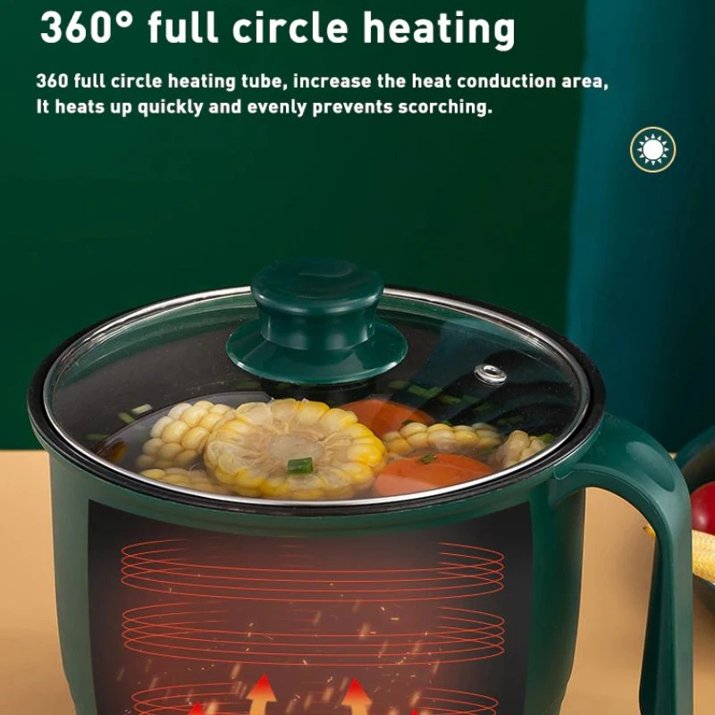 Double Layer Electric Cooker 1.5L Non-stick Pan Electric Cooking Machine Home 1-2 People Multifunction Hot Pot