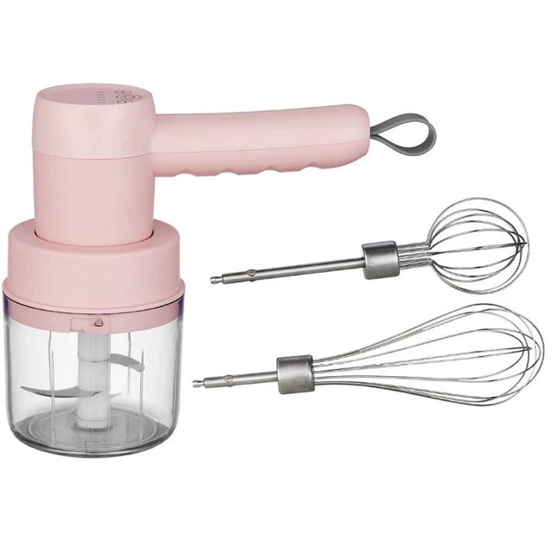 3-In-1 Wireless Portable Electric Mixer and Chopper