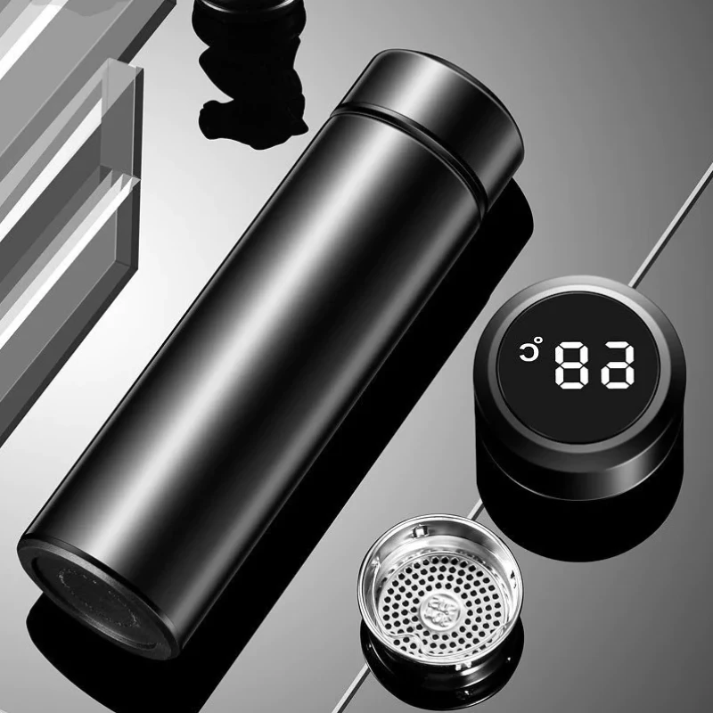 500ml LCD Temperature Display Thermal Stainless Steel Flask