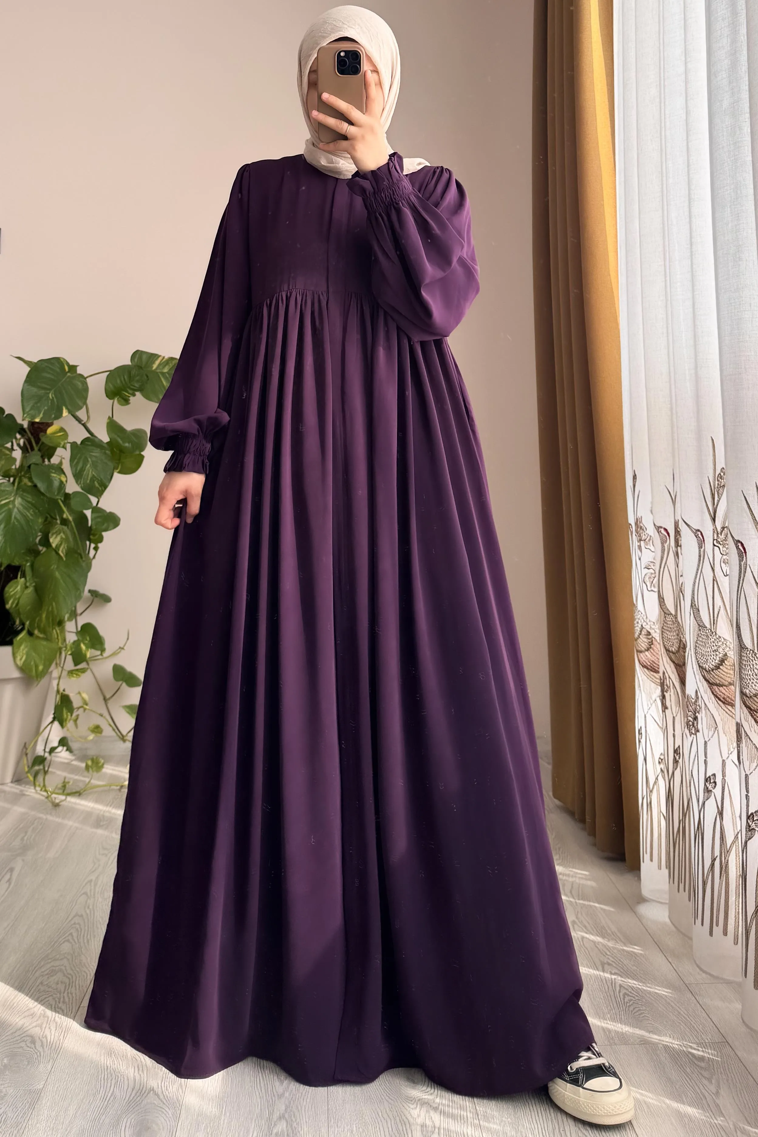 New Robe Abaya - Gray - Image 4