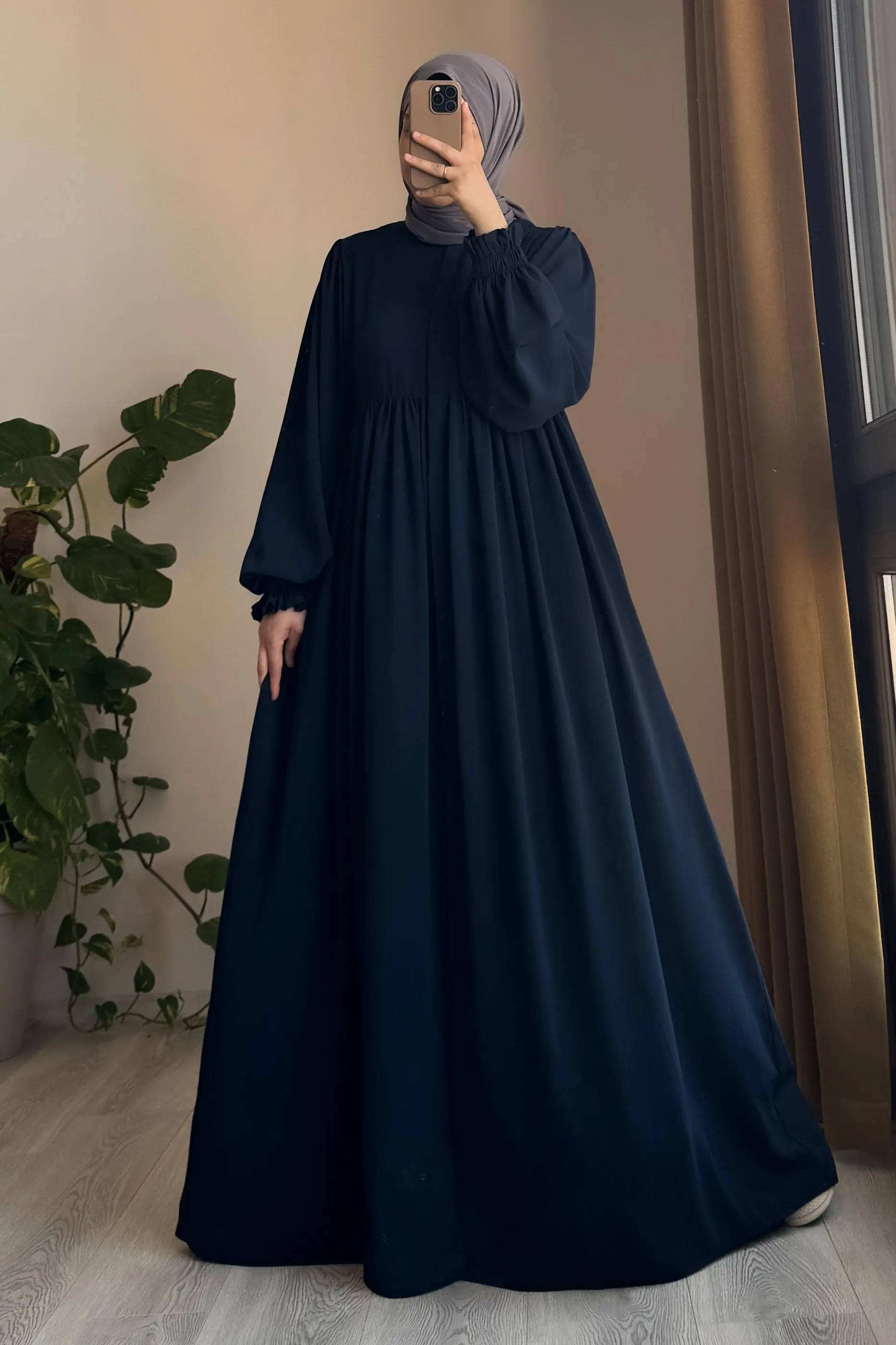New Robe Abaya - Gray - Image 5