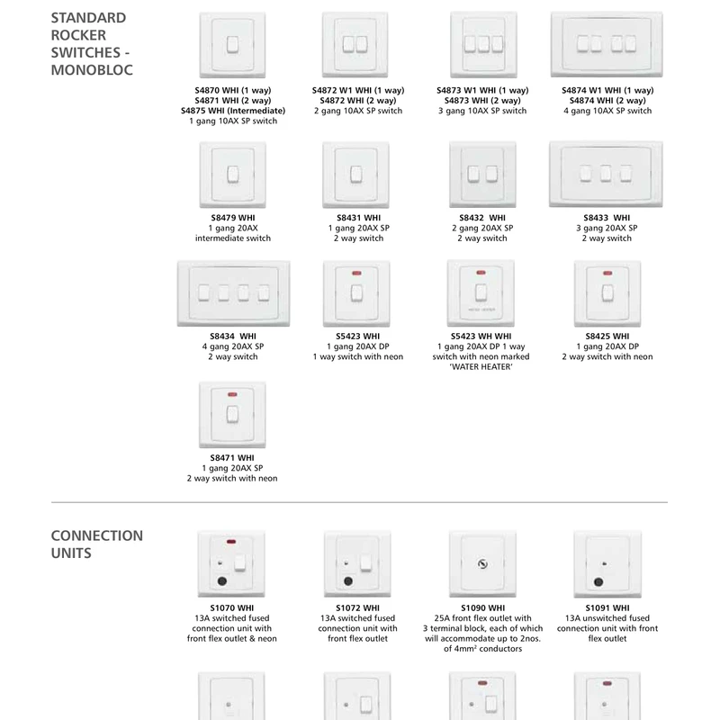 1 Gang 4 way Switch singapore