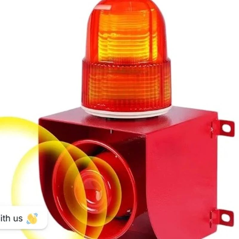 Adjustable Outdoor Safety Alarm Siren with Sound and Light 220volt