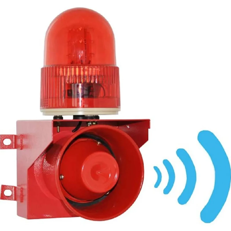 Adjustable Outdoor Safety Alarm Siren with Sound and Light 220volt