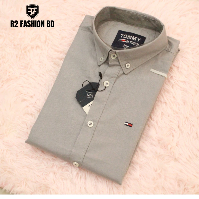 SOLID SHIRT ASH COLOR CODE-59