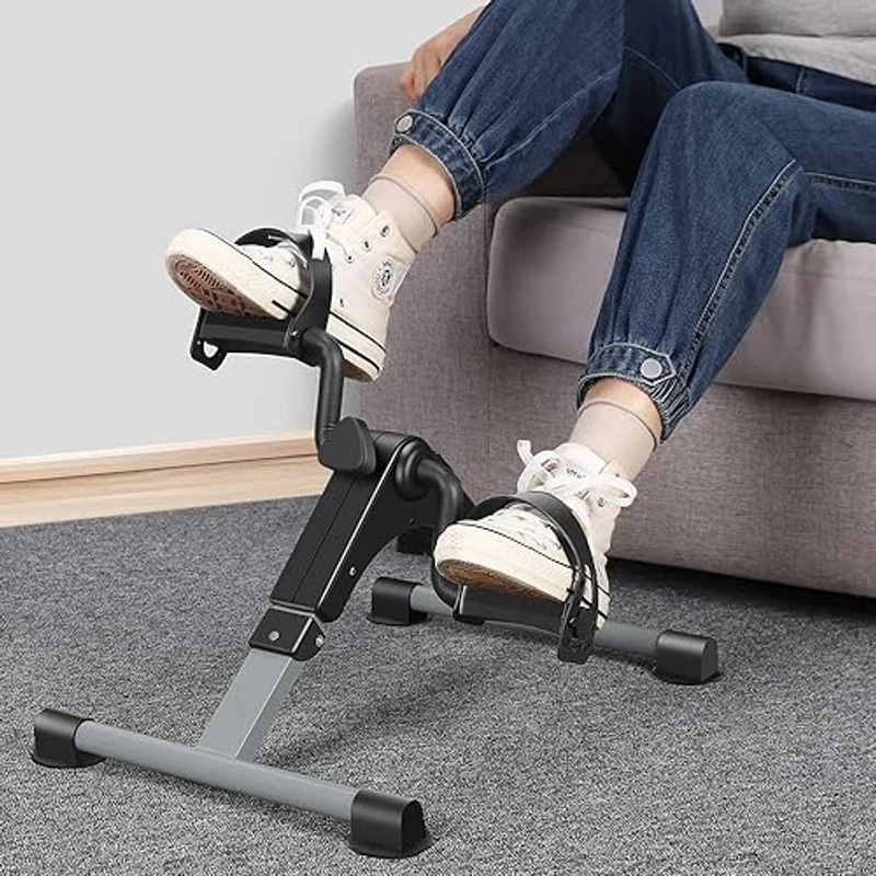 Mini Exercise Cycle/Portable Folding Arm And Leg Pedal Exerciser With Digital Lcd Display Home Indoor Mini Exercise Bike Resistance Adjustable
