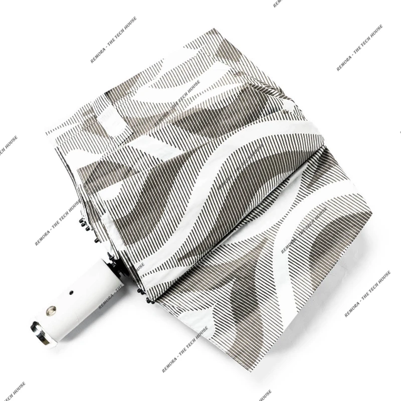 Premium 12-Ribs Automatic Umbrella With Flash Light - Image 3