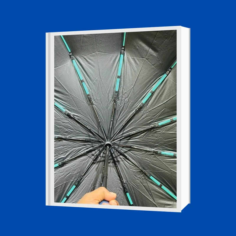 Premium 12-Ribs Automatic Dual-Person Umbrella with Fiber Handle - Image 5