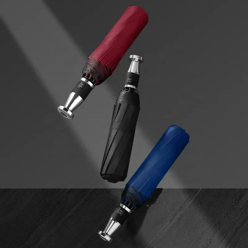 BMW 16 Ribs Automatic Open and Close Compact Umbrella – Random Color - Image 3