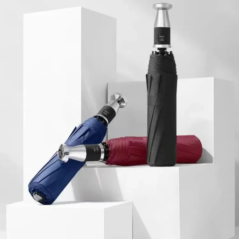 BMW 16 Ribs Automatic Open and Close Compact Umbrella – Random Color - Image 4