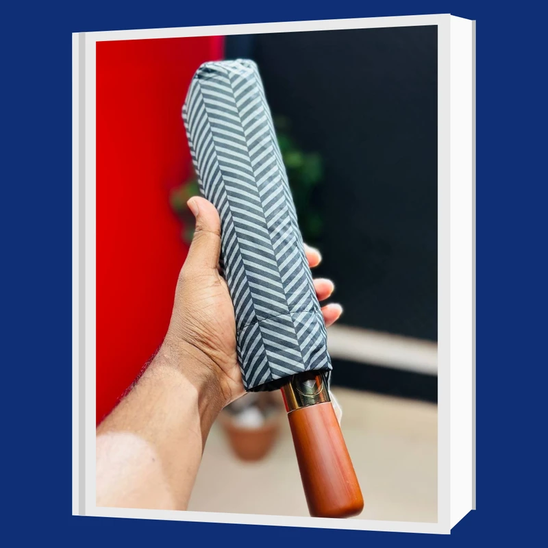 Premium 12-Ribs Automatic Wood Handle Umbrella          Ask ChatGPT - Image 5