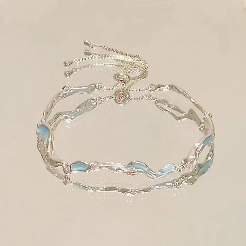 Blue Ocean Wave Bracelet