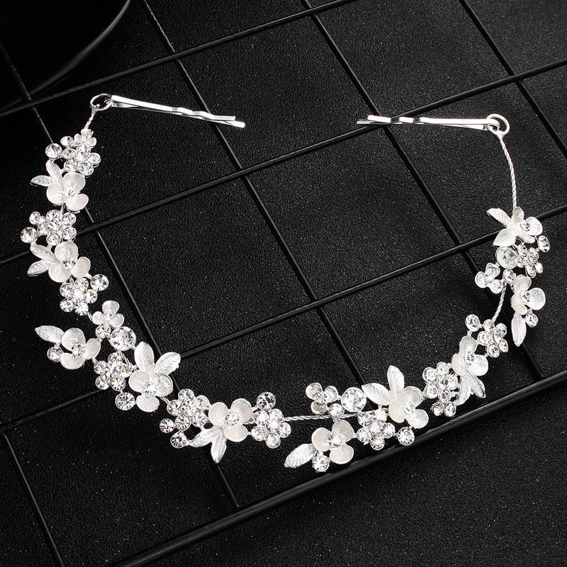 Elegant white color Floral headband
