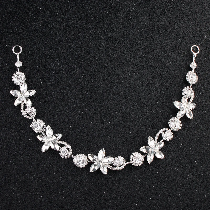 Bridal Wedding Party Crystal Rhinestone Faux Pearl Flower Headband/Hair Accessories