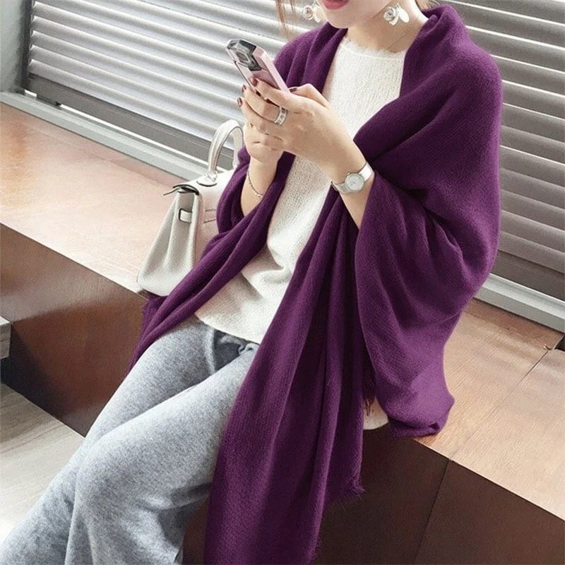Beautiful purple color long soft hijab /orna