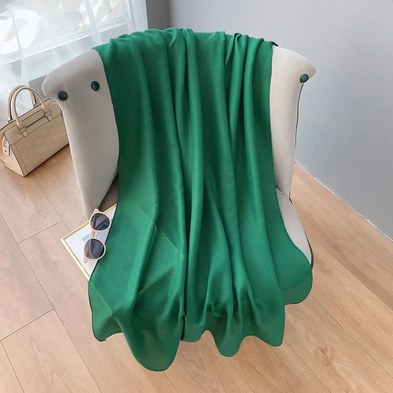 Classy vegetable green soft hijab/orna