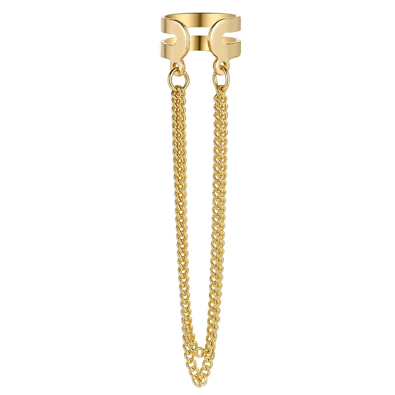 Stunning non piercing tassel earrings(single piece) - Thumbnail 3