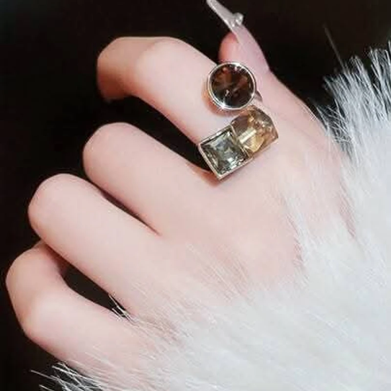 Stainless Steel Shiny Adjustable Ring - Thumbnail 4
