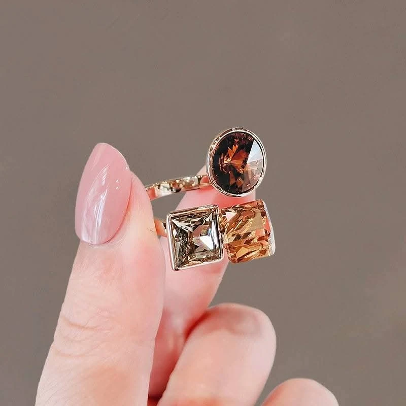 Stainless Steel Shiny Adjustable Ring - Thumbnail 6