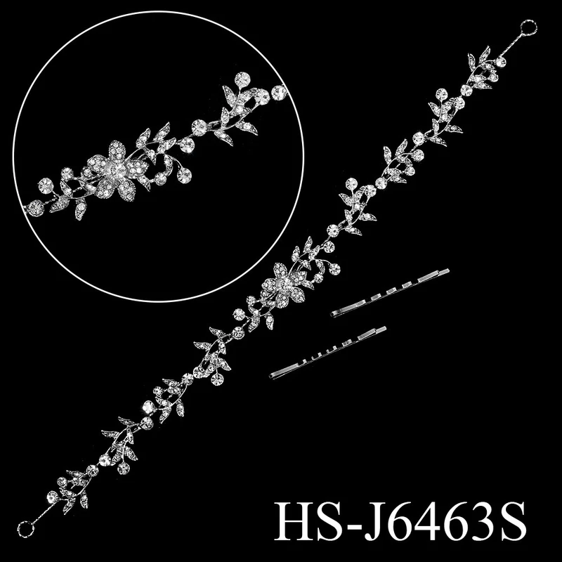 Exquisite Crystal Floral Rhinestone Faux Pearl Flower Head Band