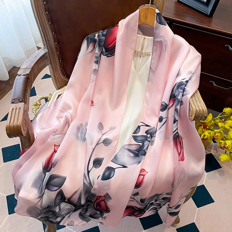 Pink Color Soft Silk hijab